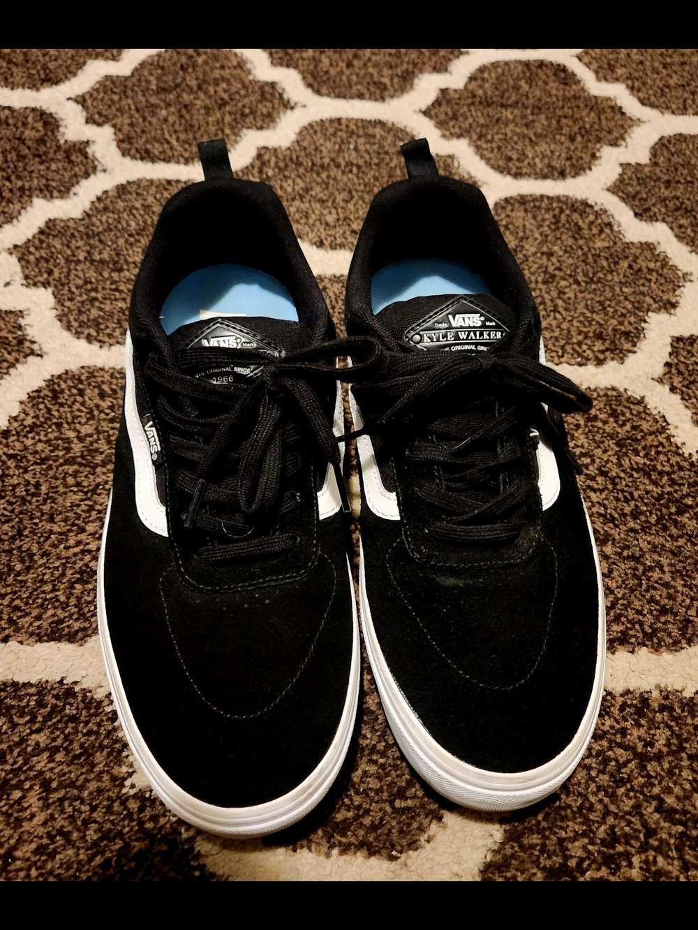 Vans Kyle Walker Low Top Sneakers in Black and White